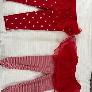 Baby leggings with tutu 12 and 18 months